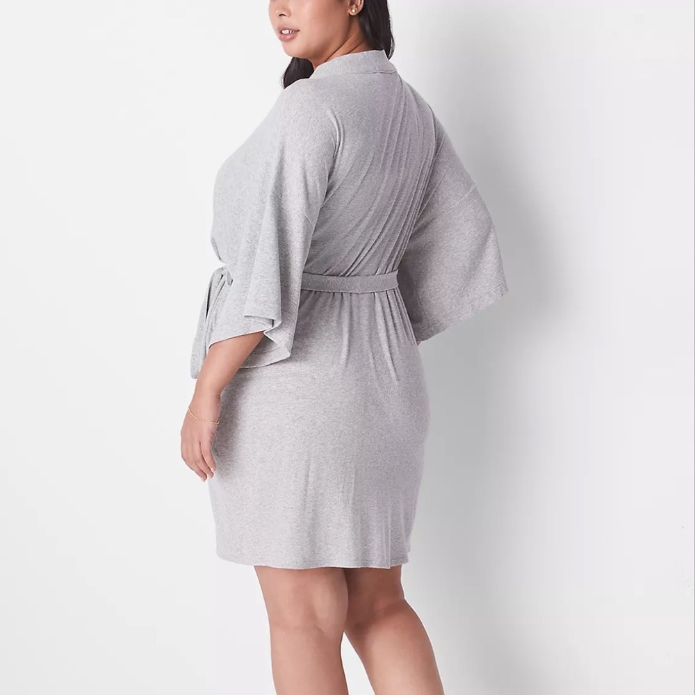 Lane Bryant | Ribbed Kimono Robe - Picture 2 of 9
